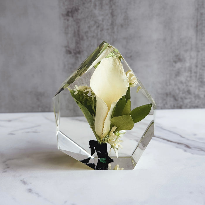 3D Resin Flower Blocks — Gem 4.8" × 4.2" × 2"
