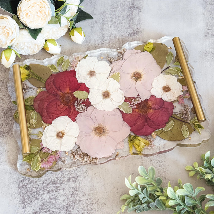 Resin Flower Trays — Geode Tray 12"x8"