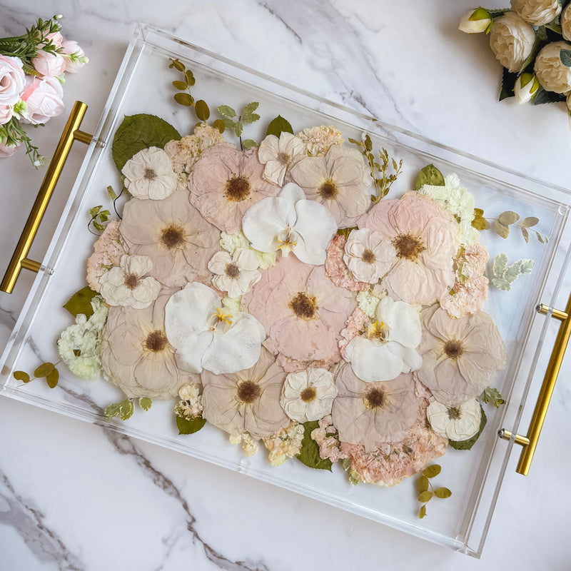Pressed resin flower preservation example