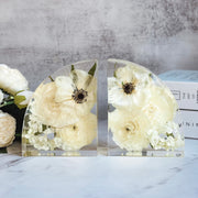 Flowers Preservation Book Ends