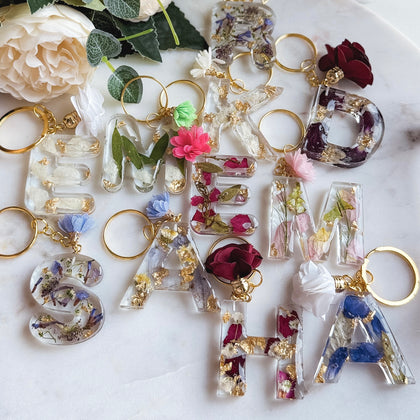 Resin Letter Keychain (A–Z)