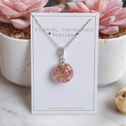 flower preservation jewelry necklace