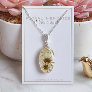 flower preservation jewelry necklace