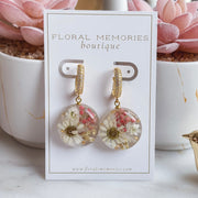 flower preservation jewelry earrings