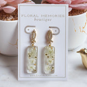 flower preservation jewelry earrings