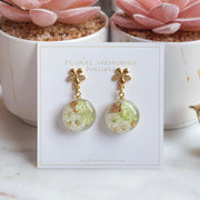 flower preservation jewelry earrings