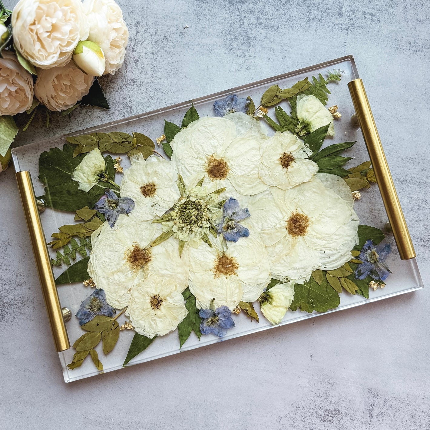 Resin Tray Wedding Flower Preservation