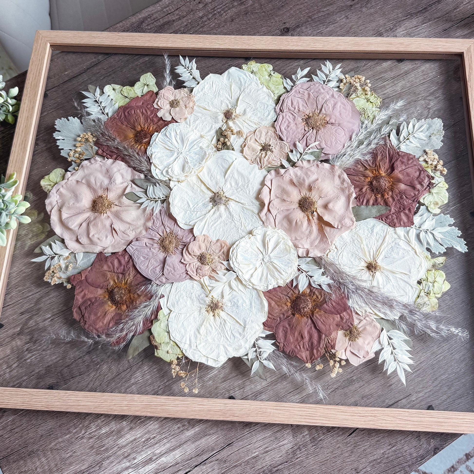 Wedding Bouquet Preserved in Frame