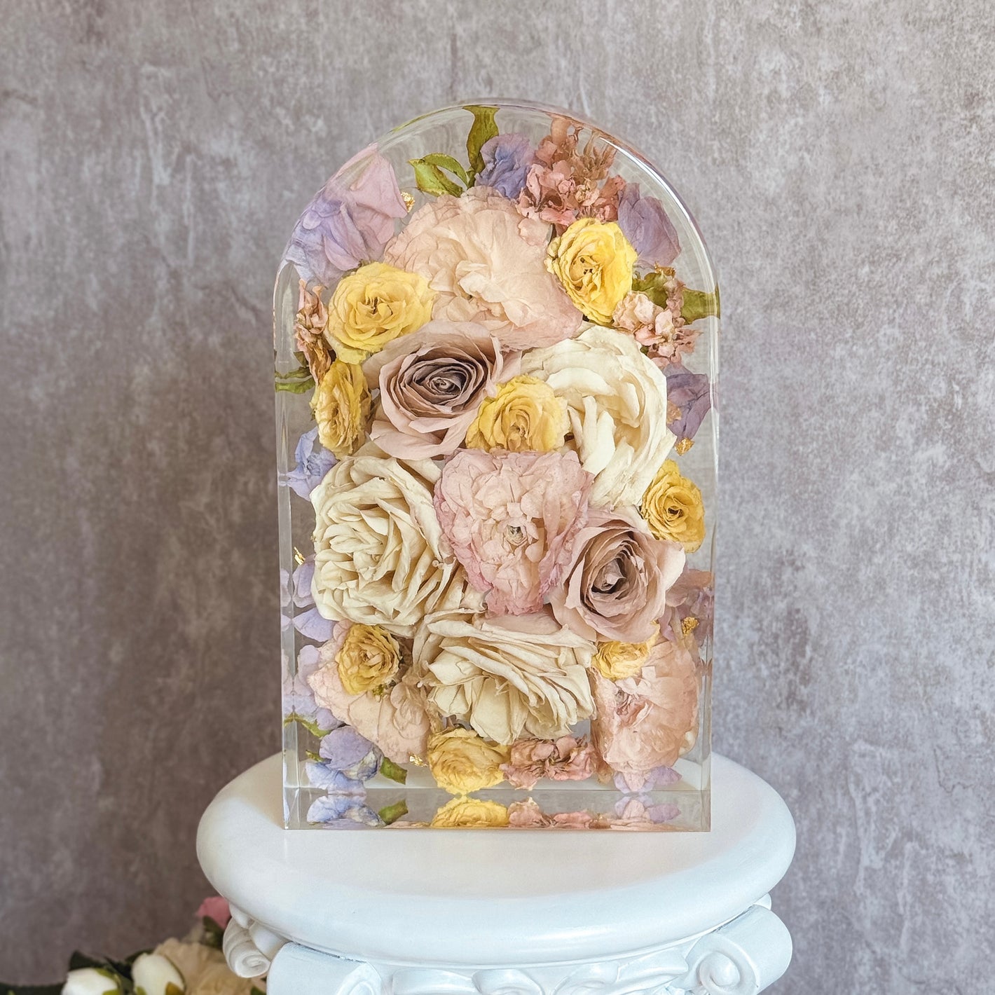 Bouquet Preservation - Preserved Wedding Flowers - 3D Arch