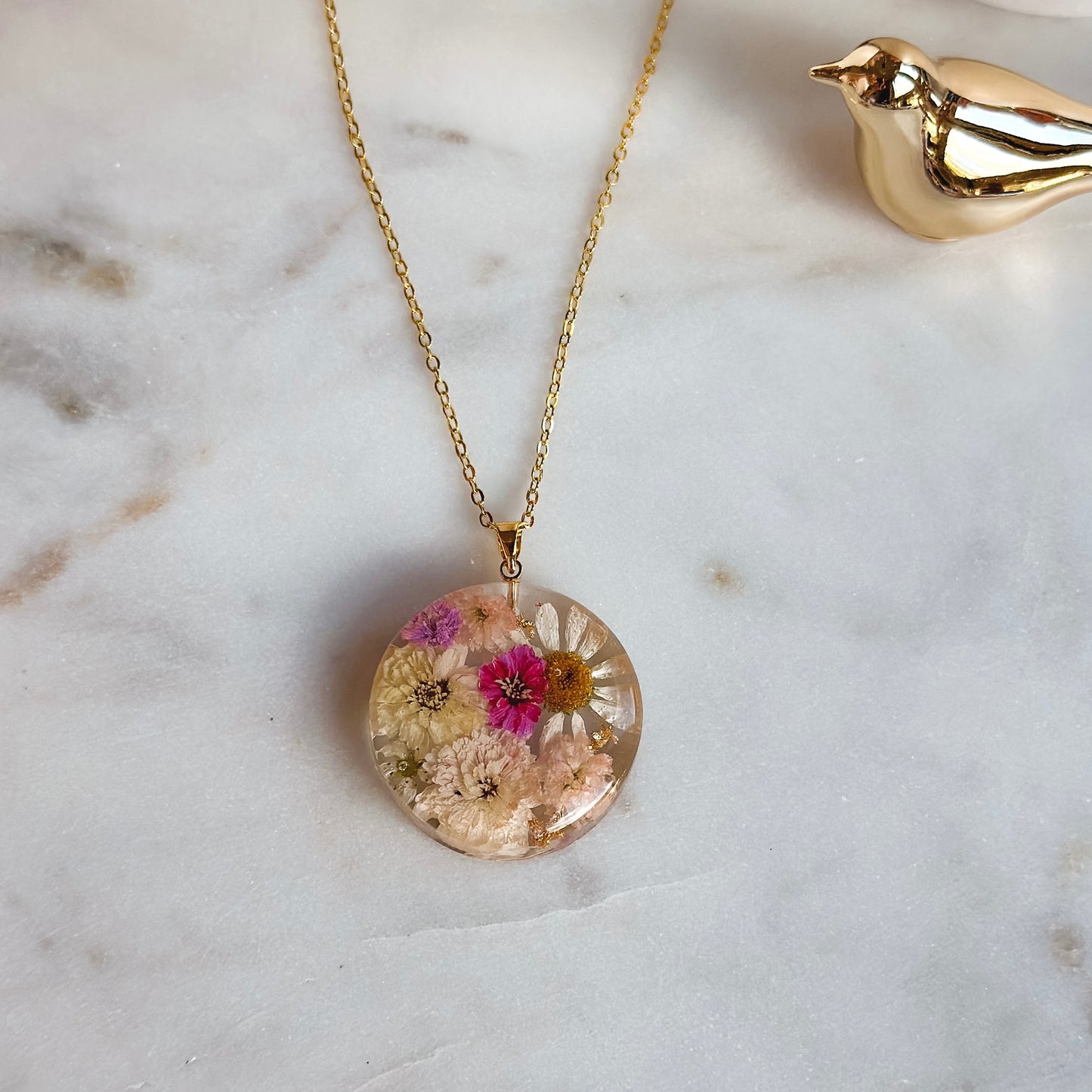 Large Round Necklace (Golden)