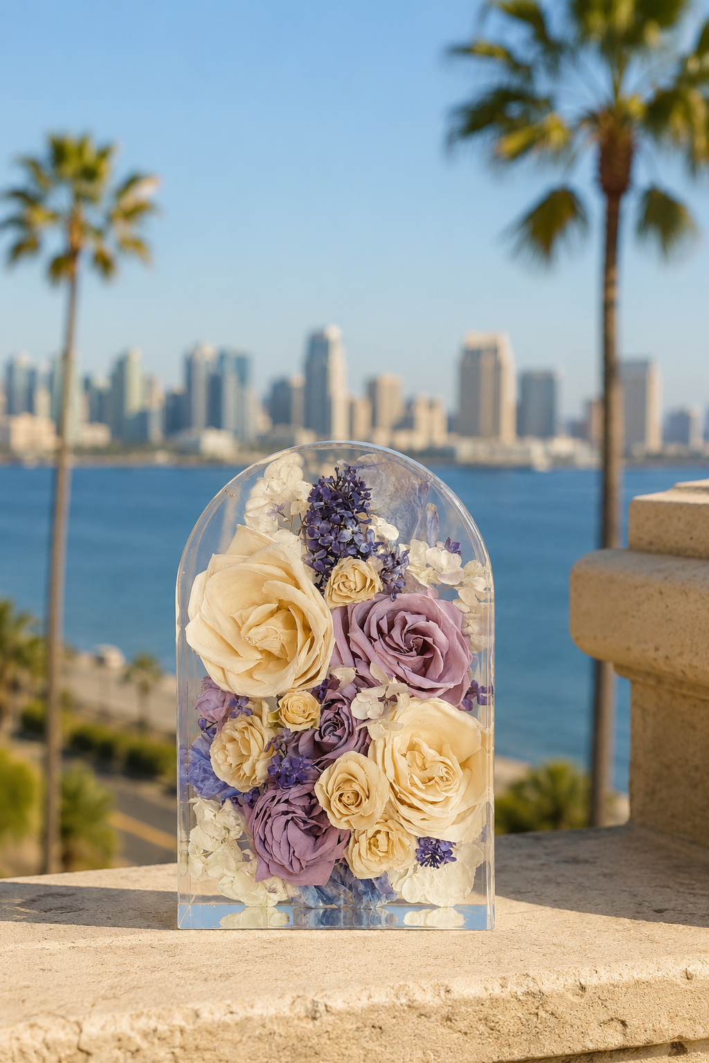 Preserved wedding bouquet flowers