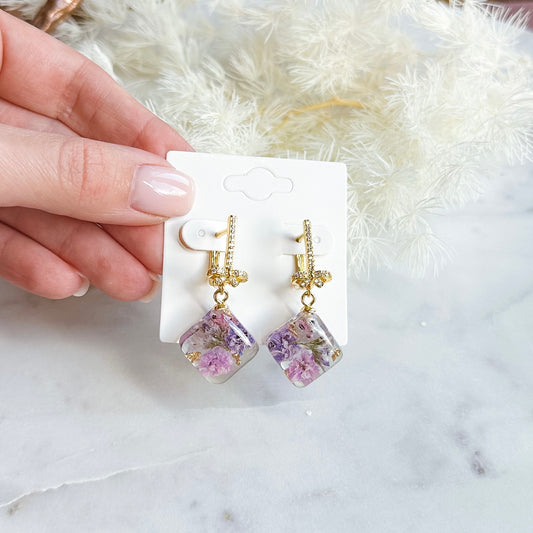 Earrings Purple / Pink